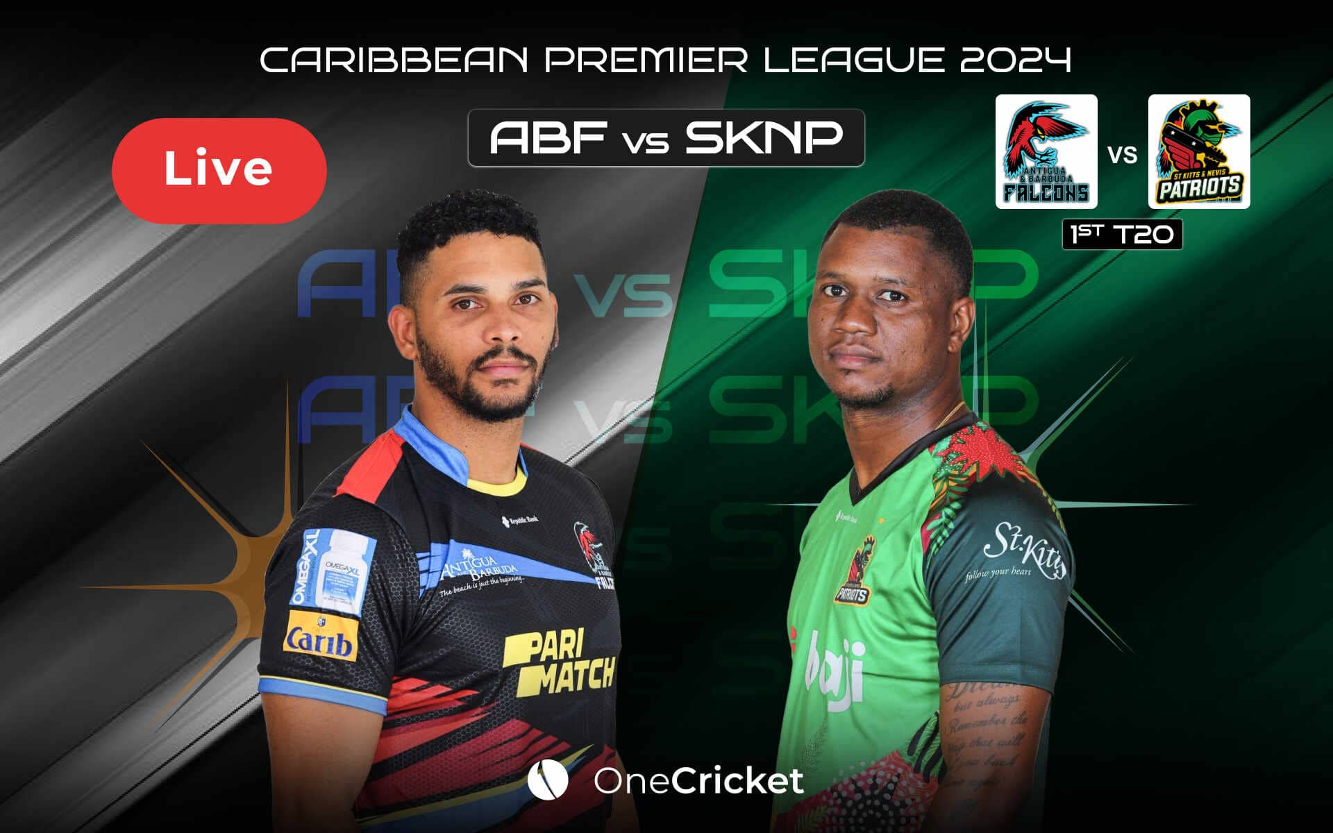 CPL 2024, ABF vs SKNP, Match 1 Live Score: Match Updates, Highlights and Live Streaming